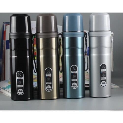 800ml Large Capacity Stainless Steel Thermos Mug Water Bottle For Girls Outdoor Travel Tea Coffee Vacuum Flask Thermal Tumbler