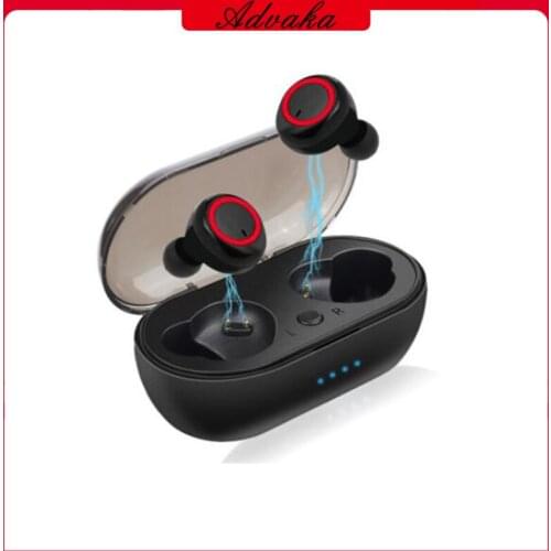 Advaka New Sports BT 5.0 Earphone Touch Wireless Headphone In-Ear Earbuds Long Standby TWS1350