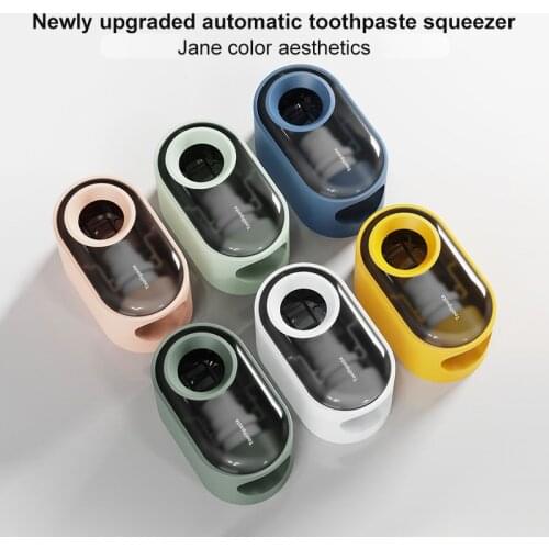 Dropship Wall Mount Automatic Toothpaste Dispenser Bathroom Accessories Toothpaste Squeezer Dispenser Bathroom Toothbrush Holder
