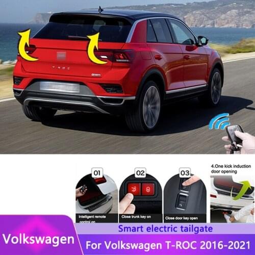 Car Electric Tailgate For Volkswagen T-ROC 2016-2021 Intelligent Tail Box Door Power Operated Trunk Decoration Refitted Upgrade