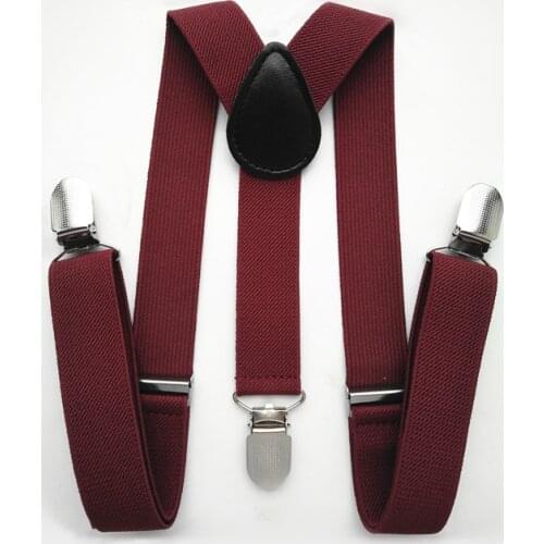 BD003- Charming Red Series Baby Suspenders 3 Clips On Adult Women Suspender High Quality adjustable Y Back Kids Bracs