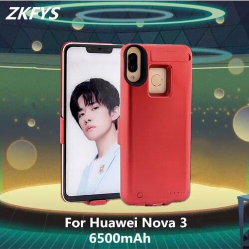Powerbank Case For Huawei Nova 3 6500mAh Battery Charger Cases For Huawei Nova 3 External Battery Power Bank Charging Cover