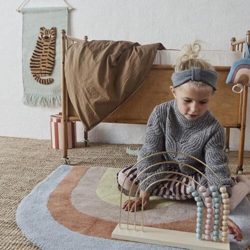 Baby Play Mat Crawling Carpet Kids Room Floor Rug Rainbow Game Pad Playmat Decor 24BE