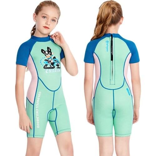 Children Beach Sun Protection Swimsuit One Piece Rash Guard Girls Swimwear With Sleeves Kids Swimming Surf Long Sleeve Swimsuit