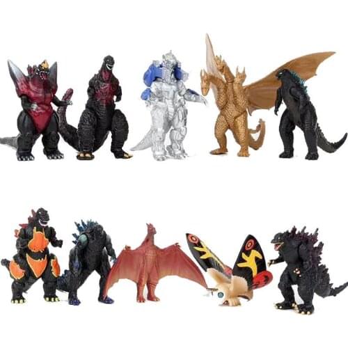 3-10Cm Godzilla Suit Machine Triceratops Dinosaurs Gojira Pvc Anime Action Figures Toy Collection Model Kids Toys Birthday Gift