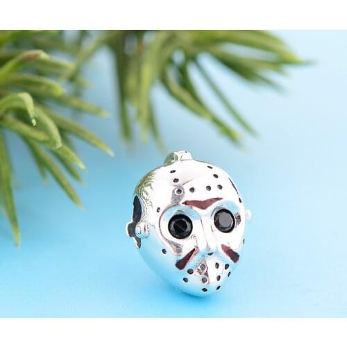 FC Jewelry Fit Original Charm Bracelet 925 Sterling Silver Doomed Killer Face Bead For Making Women Halloween Berloque 2021 New