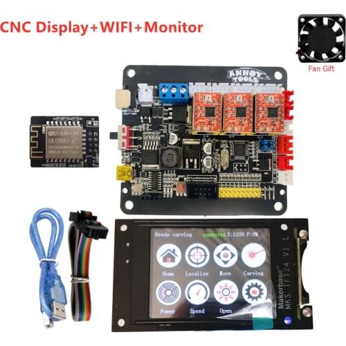 GRBL 1.1 OFFLINE display touch screen monitor MKS DLC v2.1 control plate CNC card CNC3018 pro upgrade parts AnnoyTools board