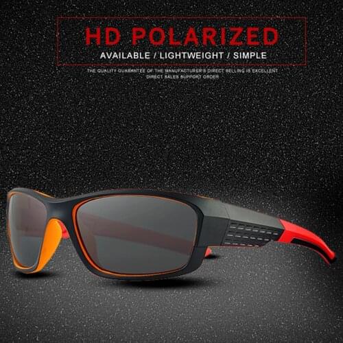 Classic Sports Black/ Red Frame Short Sight Sun Glasses Polarized Sunglasses Custom Made Myopia Minus Prescription Lens -1 To-6