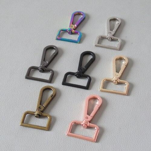 10Pcs/Lot Metal Hardware Bags Strap Buckles Lobster Clasp Dog Leash Carabiner Hook DIY KeyChain Bag Luggage Part DIY Accessory