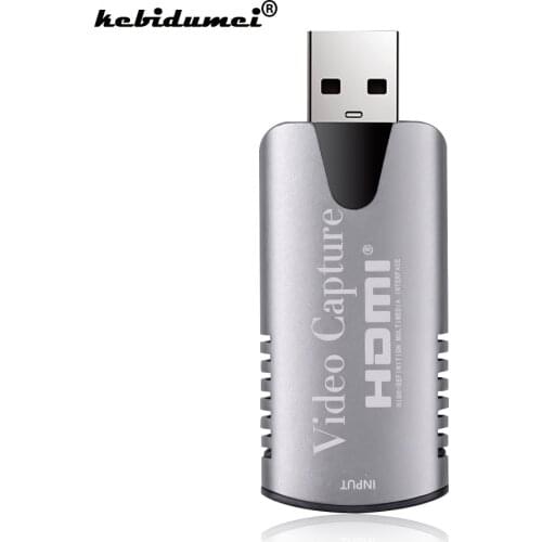 Mini 4K USB 2.0 HDMI-compatible Video Capture Card Computer Game for Live Streaming Broadcast TV Turner Card Grabber Record Box