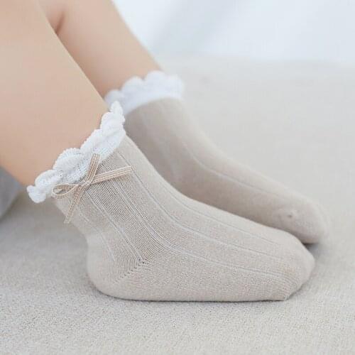 3 Pairs Lot Newborn Infant Short Socks Children Girl Summer Cotton Cute Lace Frilly Ruffle Princess Sock Kawaii Baby Accessories
