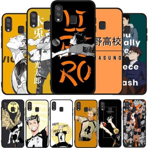 Oya Oya Oya Haikyuu Black Phone Case For Samsung Galaxy A71 A51 A41 A31 A20E A10 A20 A40 A50 A70 M30S M20 A7 A8 A9 2018