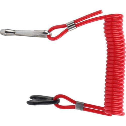 Boat Outboard Engine Motor Lanyard Kill Stop Switch Safety Tether Engine Emergency Stop Lanyard Outboard Motors Safety Rope