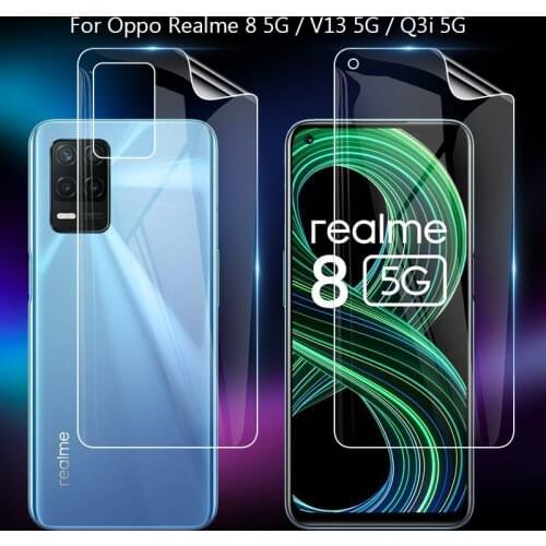 For Realme 8 V13 Q3i Narzo 30 5G Clear TPU / Matte Anti-Fingerprints Hydrogel Full Cover Soft Screen Protector Film (Not Glass)