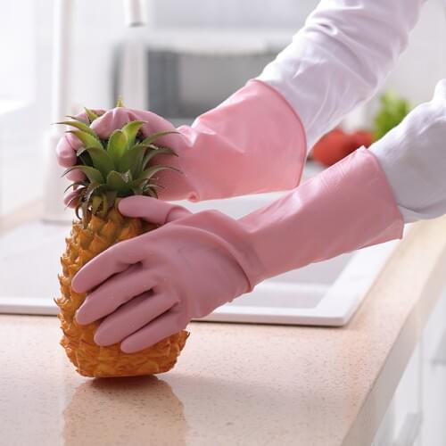 Dish Washing Guantes Latex Garden Rubber Gloves Kitchen Accessories Dishwashing Household Cleaning Brush