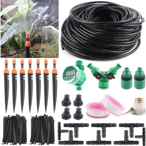 10~50M Drip Irrigation System Inserting ground Garden watering Aspersor Automatic Spraying integration Drippers Water equipment