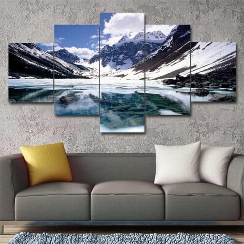 Modern 5 Piece canvas art decorative painting Canada landscape oil painting for living room bedroom wall picture home decoration