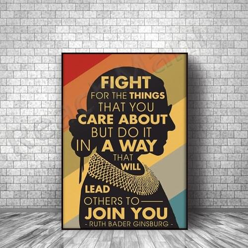 Fight for whats important to you, but somehow poster Ruth Bader Ginsburg Lovers Home Decor poster