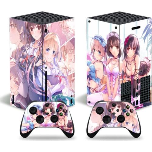 Girl Comics Style Skin Sticker Decal Cover for Xbox Series X Console and 2 Controllers Xbox Series X Skin Sticker Viny 2