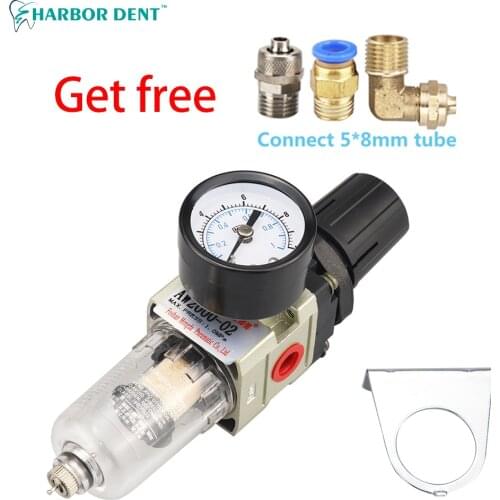 Dental Air Compressor Reduce Valve Air Filter Regulator Pressure Reducing Valve Dental Chair Unit Valve Dental Accessories
