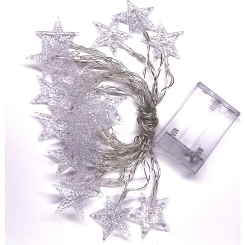 LED Battery 3M 20 bulbs Star String Fairy Lights For Home Room Xmas Wedding Party Decoration Hot Sale