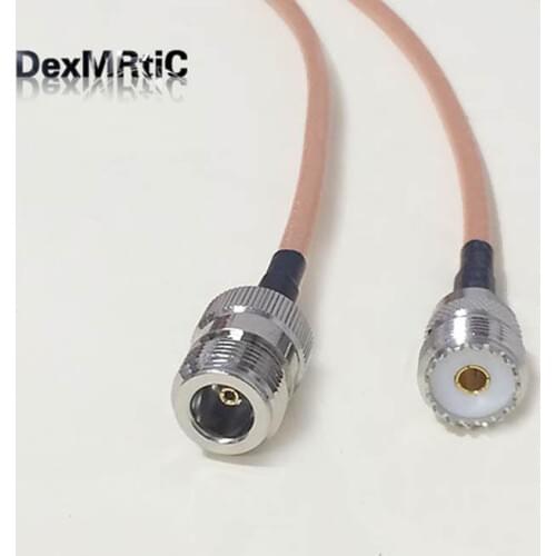 High-quality low-loss UHF Female Jack SO239 Switch N Female Jack coaxial cable RG142 50CM/100CM Adapter for wifi wireless