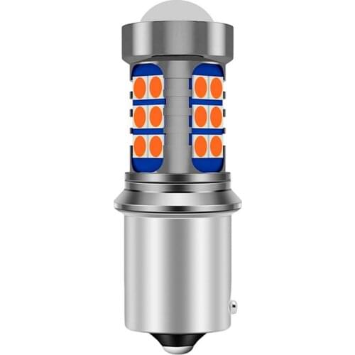 100PCS 1156PY 7507 PY21W BAU15S Super Bright 3030 LED Bulb Car Rear Direction Indicator Lamp Auto Turn Signal Light Amber Yellow