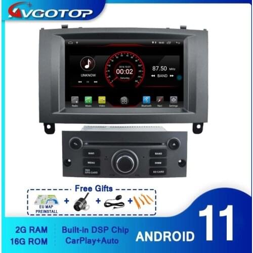 AVGOTOP Android 10 Car Multimedia for PEUGEOT 407 Wifi GPS MP3 MP4 Vehicle Radio Navigation System