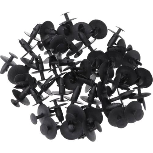 50 Pcs Auto Fastener Soundproof Insulation Clip For Peugeot 307 308 408 206 Citroen C4 1XCF