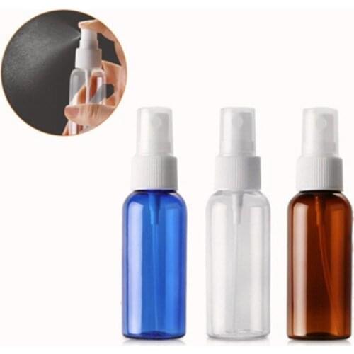 Free shipping for 50 sets 50ml mist spray bottles, plastic PET spray bottles with colors