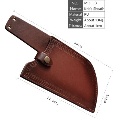 Butcher Kitchen Knife Cover Forged Knife Holster Leather Sheath Fishing Knife Kydex Meat Cleaver Outdoor Butcher Knife P