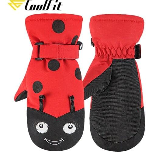 CoolFit New Children Winter Girls Boys Ski Skiing Gloves Bike Cycling Riding Warm Waterproof Windproof Winter Ski Gloves Kids