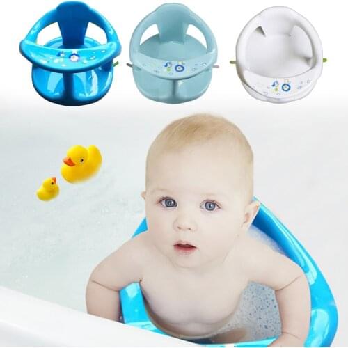 Hot Selling Baby Bath Seat Baby Plastic Bathtub Seat with Backrest Support and Suction Cups Tub Seats for Babies LBV