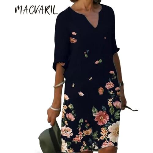 Офисные летние платья MACVARIL China At AliExpress