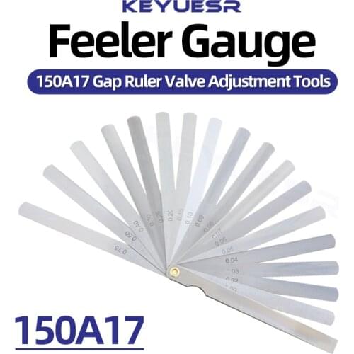 150A17 Metric Feeler Gauge Set Of Probes Metric Thickness Wedges Adjust Valve Tool Pneumatic Pressure Gauge Spark Plug Gap Tools