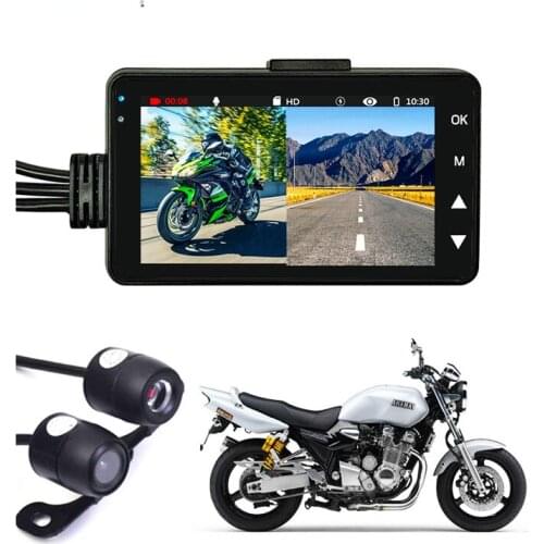 Motorcycle Camera DVR Motor KY-MT18 Dash Cam Special Dual-track Front Rear Recorder night vision G-sensor Motorcycle black box