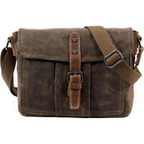 Crossbody MenS Shoulder Bag Waterproof Canvas Bag MenS Casual Messenger Bag