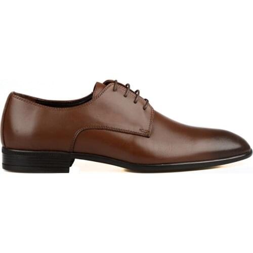 FootCourt New Office Shoes for Men High Quality Handmade Genuine Leather Brown Derby Shoes LaceUp Business Men Shoes Dress Shoes