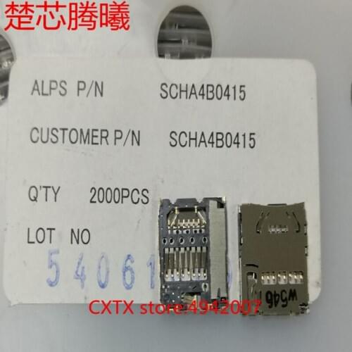 CHUXINTENGXI ALPS SCHA4B0415 For Universal card reade TF Card Reader Connector Socket Holder Slot NEW Original SD TF Card Reader