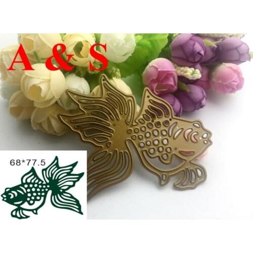 Q40 METAL CUTTING DIES Fish Scrapbook card invitation paper craft party decor embossing stencil cutter
