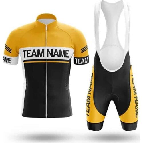 SPTGRVO Lairschdan yellow team name mens summer cycling clothing kit 2020 womens bike suit cycling uniform set bicycle clothes