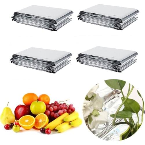4Pcs High Silver Reflective Mylar Film Foil Sheet for Garden Greenhouse Covering Plant Growth Effectively Increase Plants Growth
