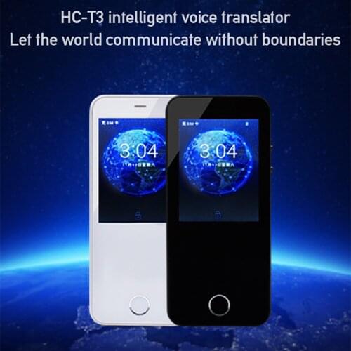 T3 Portable Smart Voice Translator 49 National languages WiFi+SIM AI Instant Voice Translator 2.4inch Touch Screen For Travel