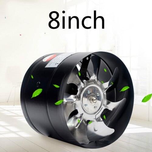 8 inch kitchen toilet exhaustfan louver 8" pipe exhaust fan air ventilation ceiling booster Blower metal exhauster 150mm