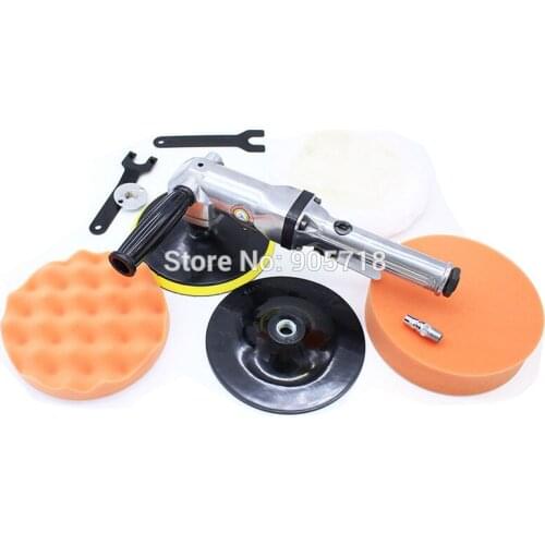 High Quality Professional 90 Degree 7 Inches Button-shaped Pneumatic Polisher Machine Air Sander Grinder Tool