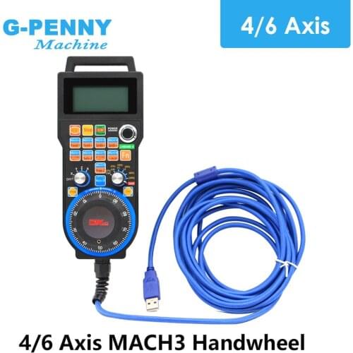 XHC 4 Axis / 6 Axis MACH3 USB CNC Handwheel MPG Manual USB wire cable 5 meters for lathe and turning center CNC Engrave machine
