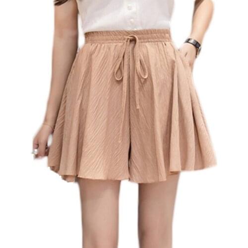 New Spring Autumn Womens Skirts Chiffon Dot Female Pleated Skirt High Waist Casual Lady Short Skirt Party Lacing Mujer Clothes