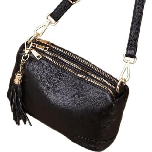 100% Genuine Leather Women Casual Tote Handbag Fashion Lady Shoulder Crossbody Bag High Quality Messenger Bag