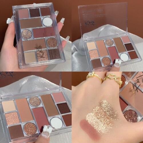 12 Color Metallic Diamond Eyeshadow Palette Shimmer Matte Glitter EyeShadow Pallete Pigmeted Maquillage Makeup Palette Cosmetic
