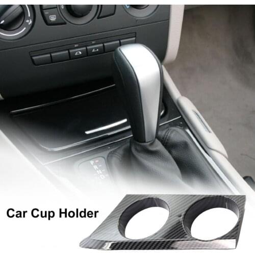 Car Cup Holder Replaceable Good Hardness Carbon Pattern Car Windshield Lateral Bottle Stand for BMW 1 Series E87 2004-2011